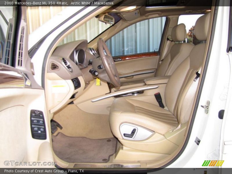 Arctic White / Macadamia 2008 Mercedes-Benz ML 350 4Matic