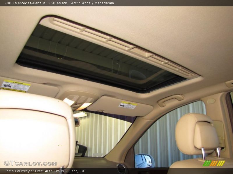 Arctic White / Macadamia 2008 Mercedes-Benz ML 350 4Matic
