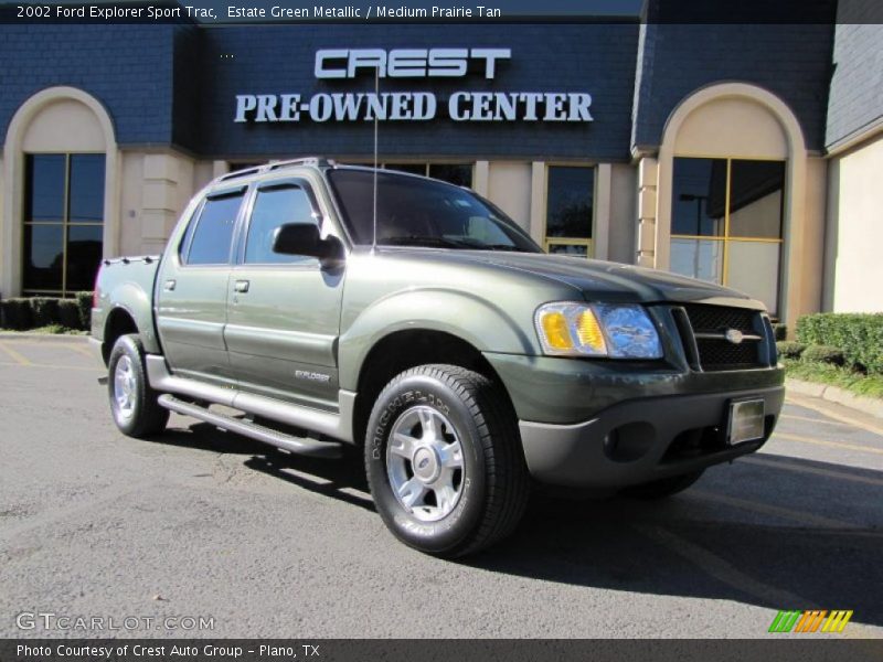 Estate Green Metallic / Medium Prairie Tan 2002 Ford Explorer Sport Trac
