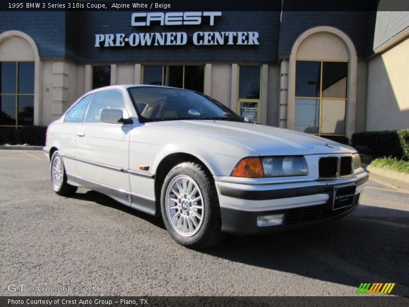 Alpine White / Beige 1995 BMW 3 Series 318is Coupe