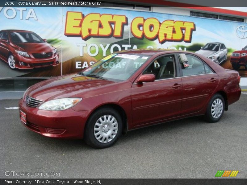 Salsa Red Pearl / Stone Gray 2006 Toyota Camry LE