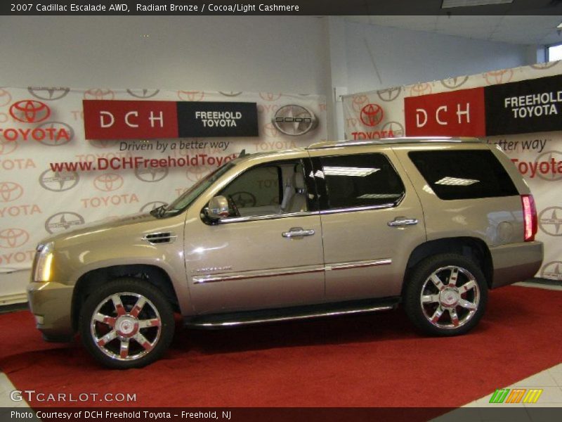 Radiant Bronze / Cocoa/Light Cashmere 2007 Cadillac Escalade AWD