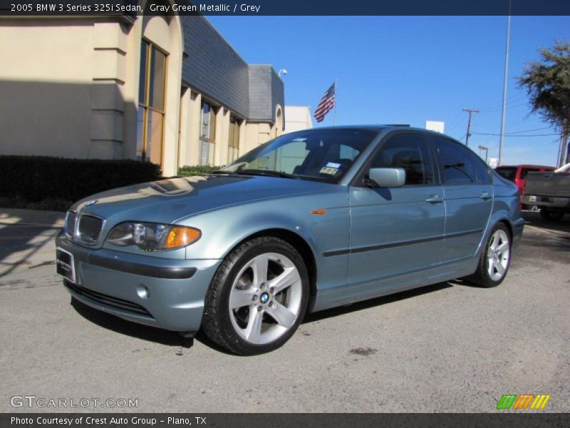 Gray Green Metallic / Grey 2005 BMW 3 Series 325i Sedan