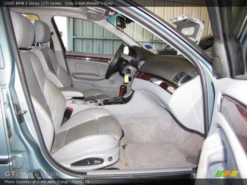 Gray Green Metallic / Grey 2005 BMW 3 Series 325i Sedan