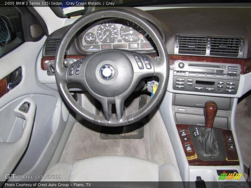 Gray Green Metallic / Grey 2005 BMW 3 Series 325i Sedan