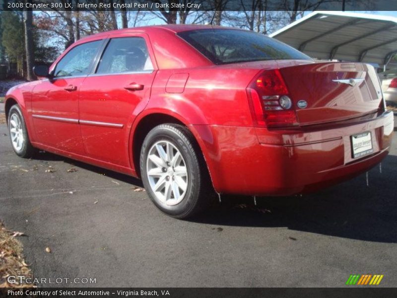 Inferno Red Crystal Pearl / Dark Slate Gray 2008 Chrysler 300 LX