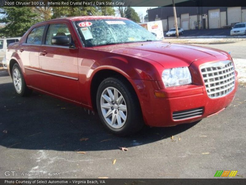Inferno Red Crystal Pearl / Dark Slate Gray 2008 Chrysler 300 LX