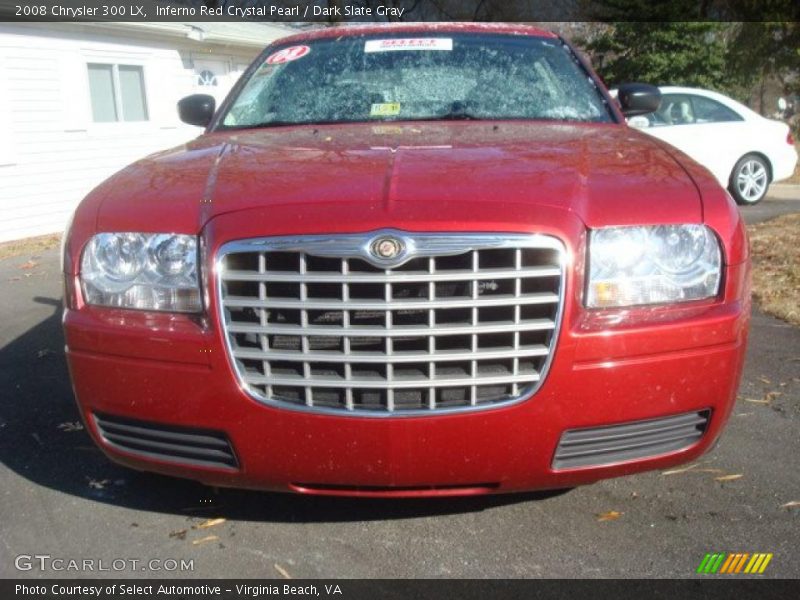 Inferno Red Crystal Pearl / Dark Slate Gray 2008 Chrysler 300 LX