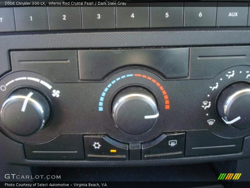 Inferno Red Crystal Pearl / Dark Slate Gray 2008 Chrysler 300 LX