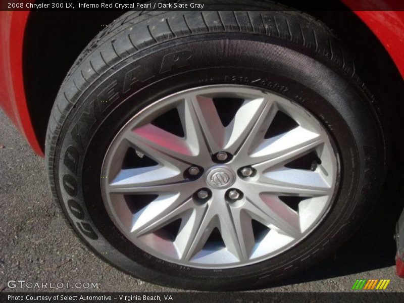 Inferno Red Crystal Pearl / Dark Slate Gray 2008 Chrysler 300 LX