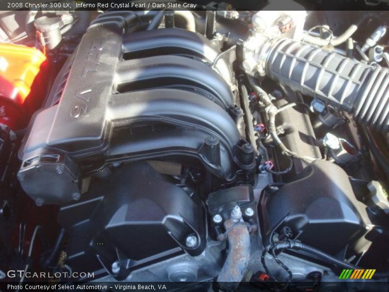 Inferno Red Crystal Pearl / Dark Slate Gray 2008 Chrysler 300 LX