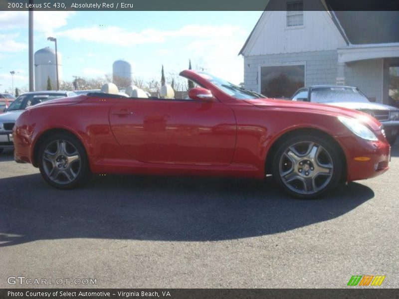 Absolutely Red / Ecru 2002 Lexus SC 430