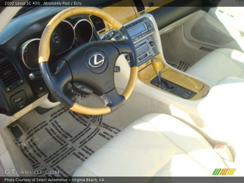 Absolutely Red / Ecru 2002 Lexus SC 430