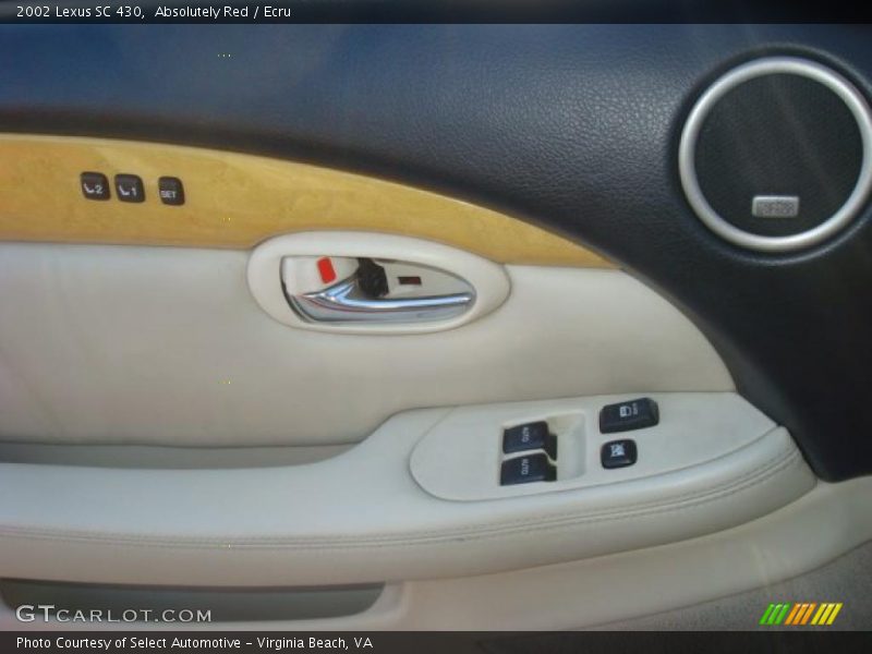 Absolutely Red / Ecru 2002 Lexus SC 430