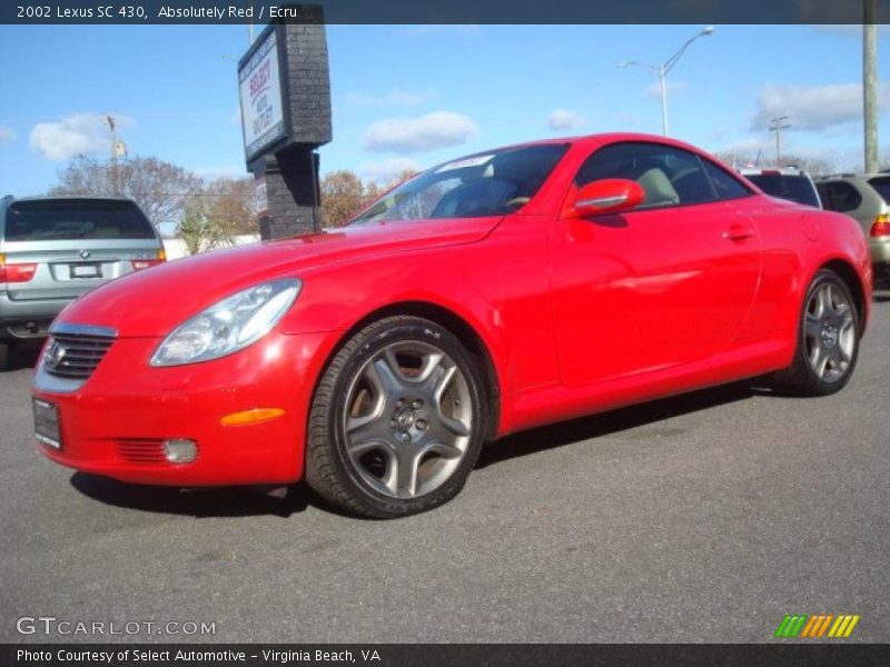 Front 3/4 View of 2002 SC 430