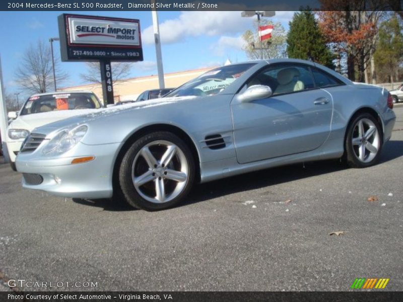  2004 SL 500 Roadster Diamond Silver Metallic