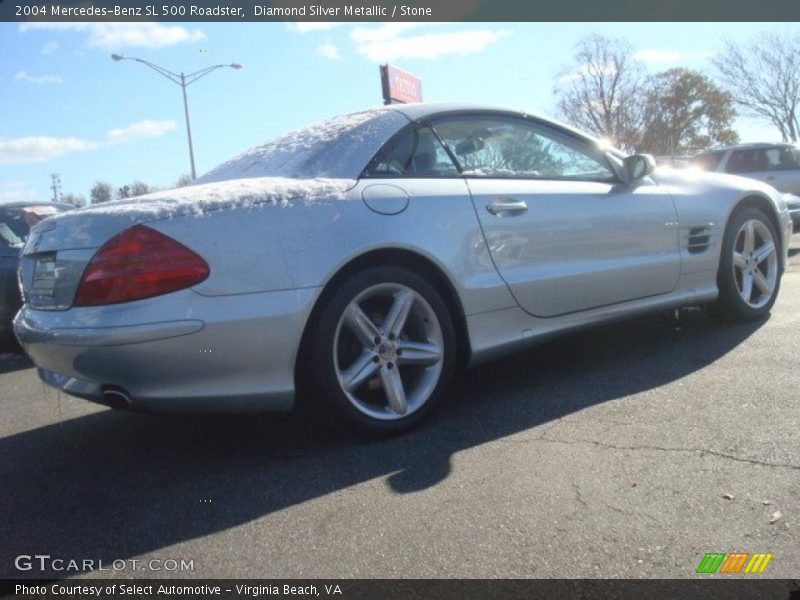 Diamond Silver Metallic / Stone 2004 Mercedes-Benz SL 500 Roadster