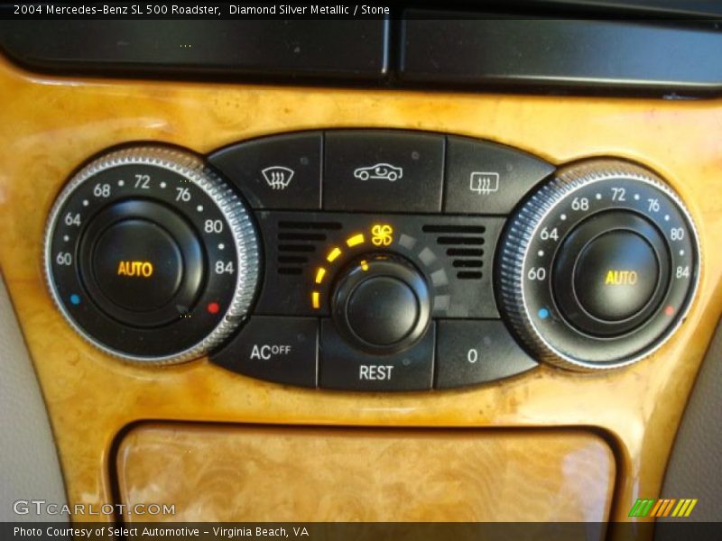 Controls of 2004 SL 500 Roadster