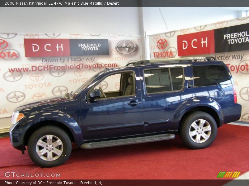Majestic Blue Metallic / Desert 2006 Nissan Pathfinder LE 4x4