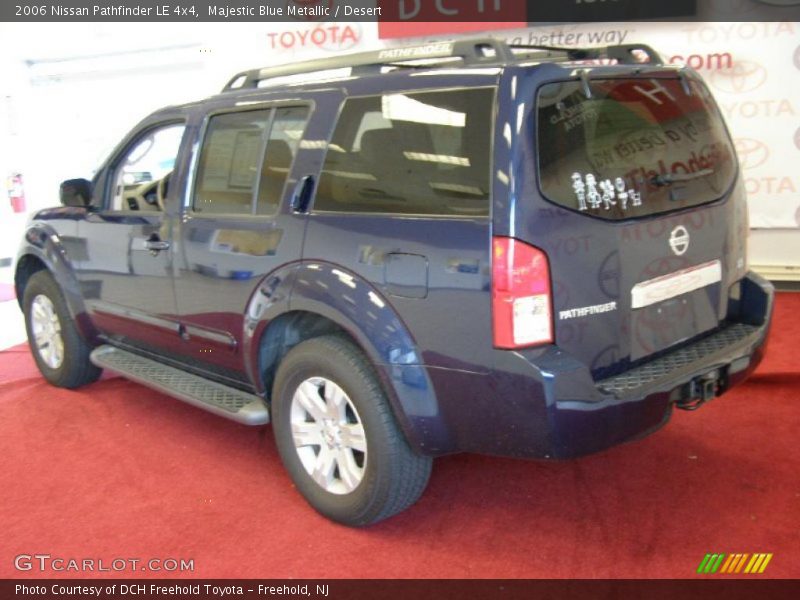 Majestic Blue Metallic / Desert 2006 Nissan Pathfinder LE 4x4