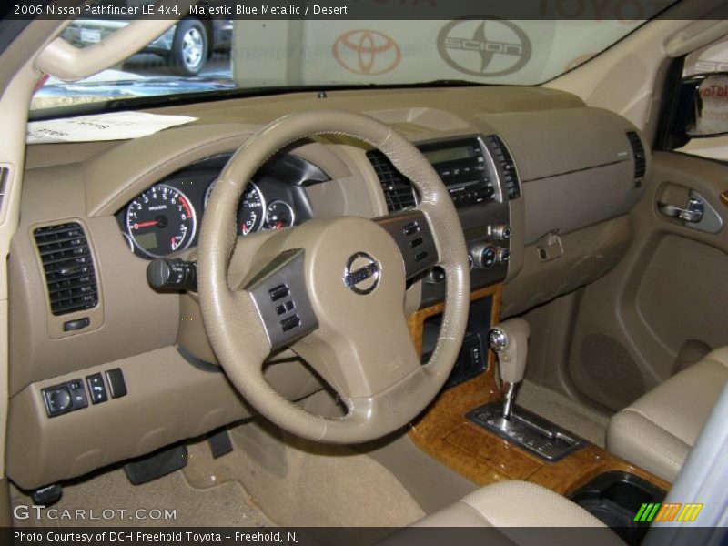 Majestic Blue Metallic / Desert 2006 Nissan Pathfinder LE 4x4