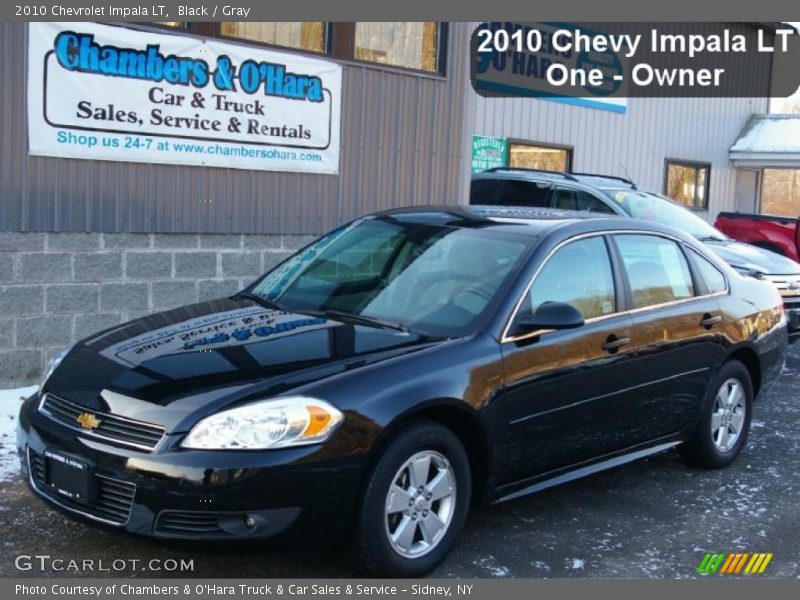 Black / Gray 2010 Chevrolet Impala LT