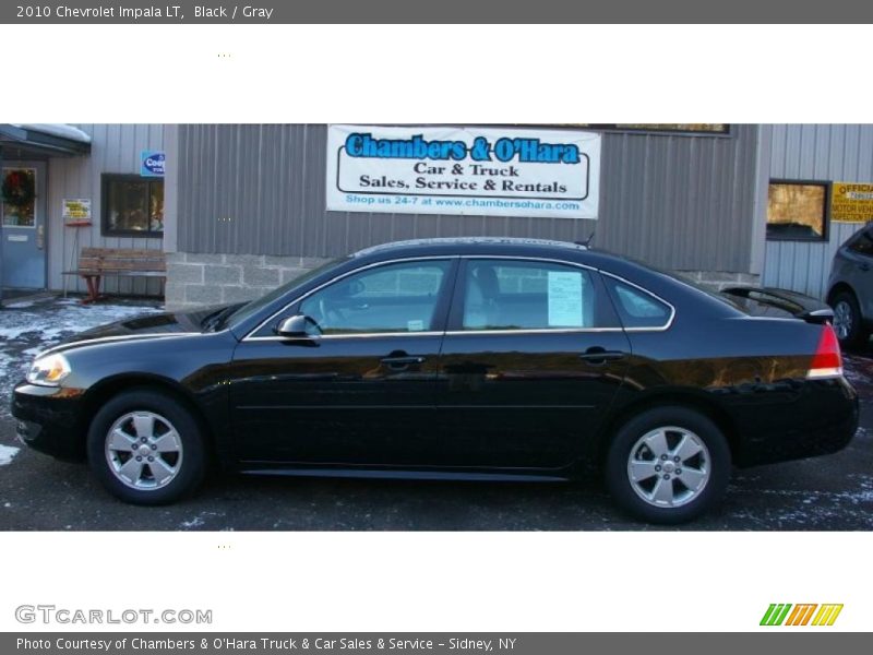 Black / Gray 2010 Chevrolet Impala LT