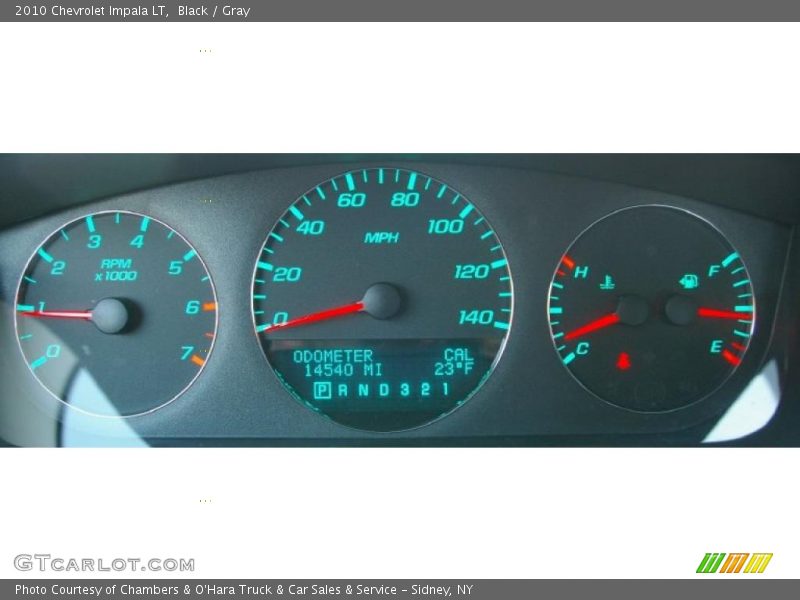 Black / Gray 2010 Chevrolet Impala LT