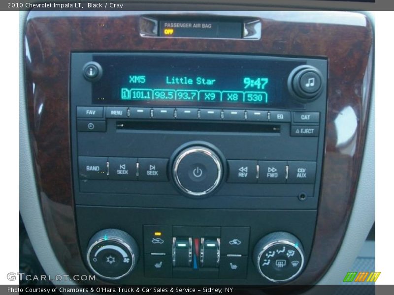Black / Gray 2010 Chevrolet Impala LT