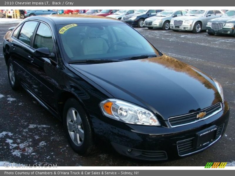 Black / Gray 2010 Chevrolet Impala LT