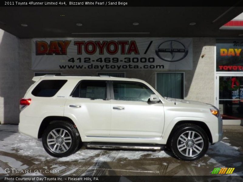 Blizzard White Pearl / Sand Beige 2011 Toyota 4Runner Limited 4x4