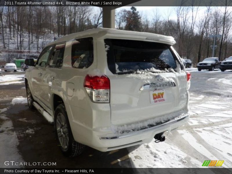 Blizzard White Pearl / Sand Beige 2011 Toyota 4Runner Limited 4x4