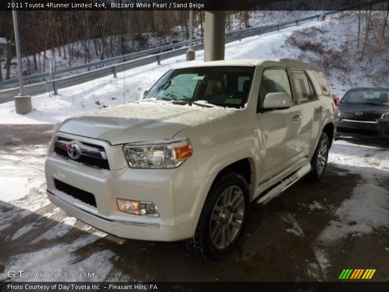 Blizzard White Pearl / Sand Beige 2011 Toyota 4Runner Limited 4x4