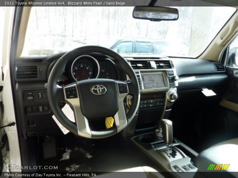 Blizzard White Pearl / Sand Beige 2011 Toyota 4Runner Limited 4x4