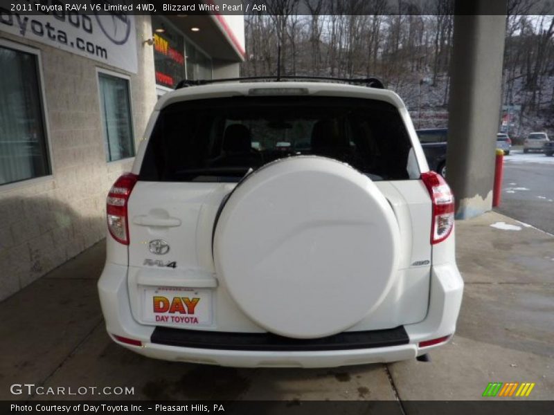 Blizzard White Pearl / Ash 2011 Toyota RAV4 V6 Limited 4WD