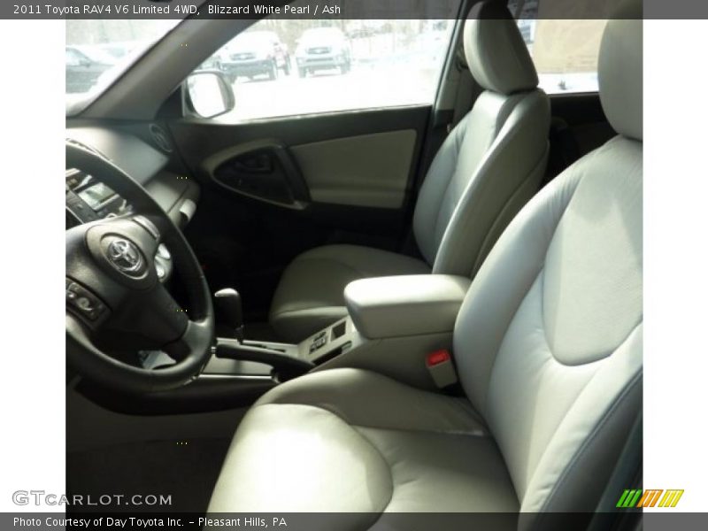 Blizzard White Pearl / Ash 2011 Toyota RAV4 V6 Limited 4WD