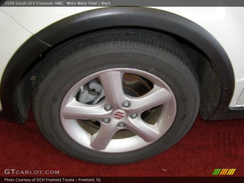 White Water Pearl / Black 2008 Suzuki SX4 Crossover AWD