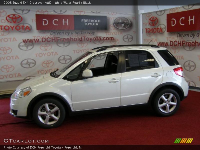 White Water Pearl / Black 2008 Suzuki SX4 Crossover AWD