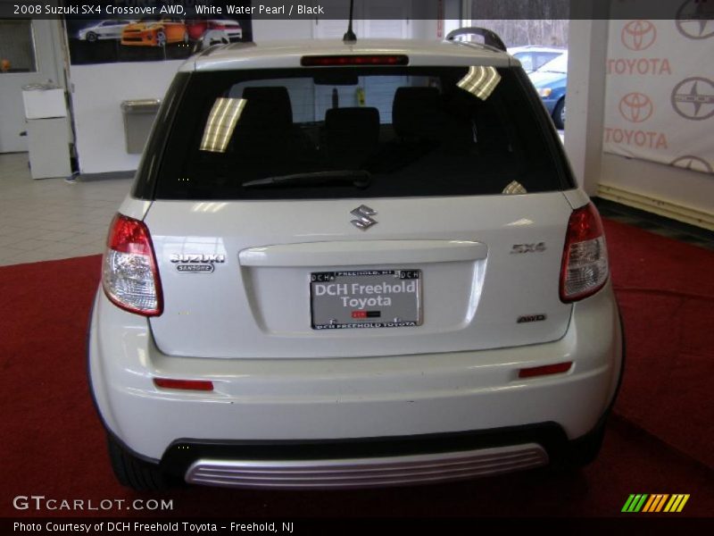 White Water Pearl / Black 2008 Suzuki SX4 Crossover AWD