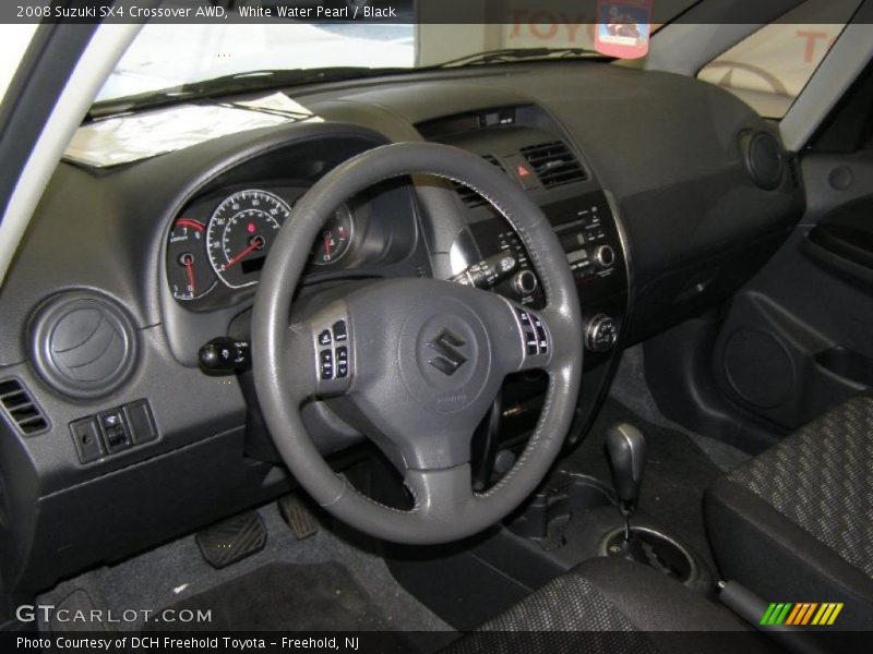 White Water Pearl / Black 2008 Suzuki SX4 Crossover AWD