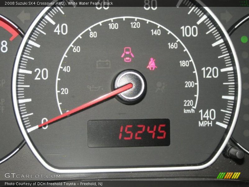 White Water Pearl / Black 2008 Suzuki SX4 Crossover AWD