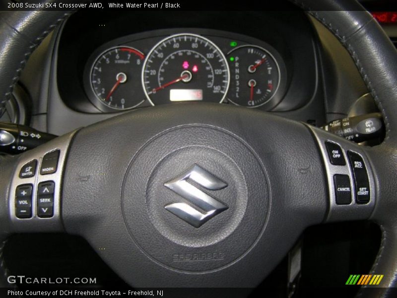 White Water Pearl / Black 2008 Suzuki SX4 Crossover AWD