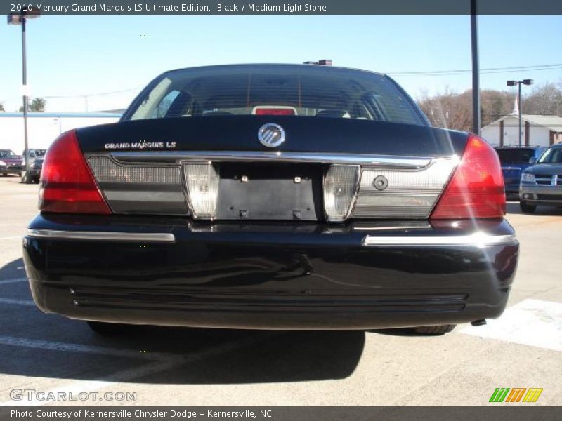 Black / Medium Light Stone 2010 Mercury Grand Marquis LS Ultimate Edition