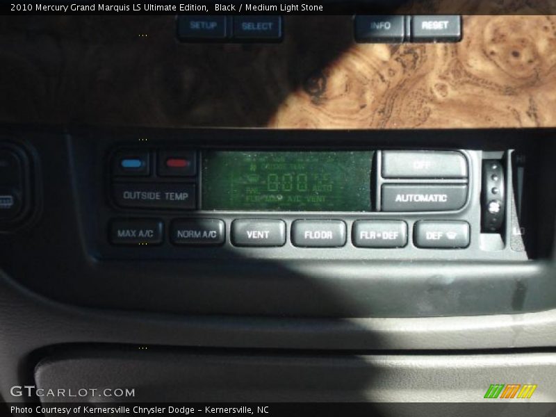 Black / Medium Light Stone 2010 Mercury Grand Marquis LS Ultimate Edition