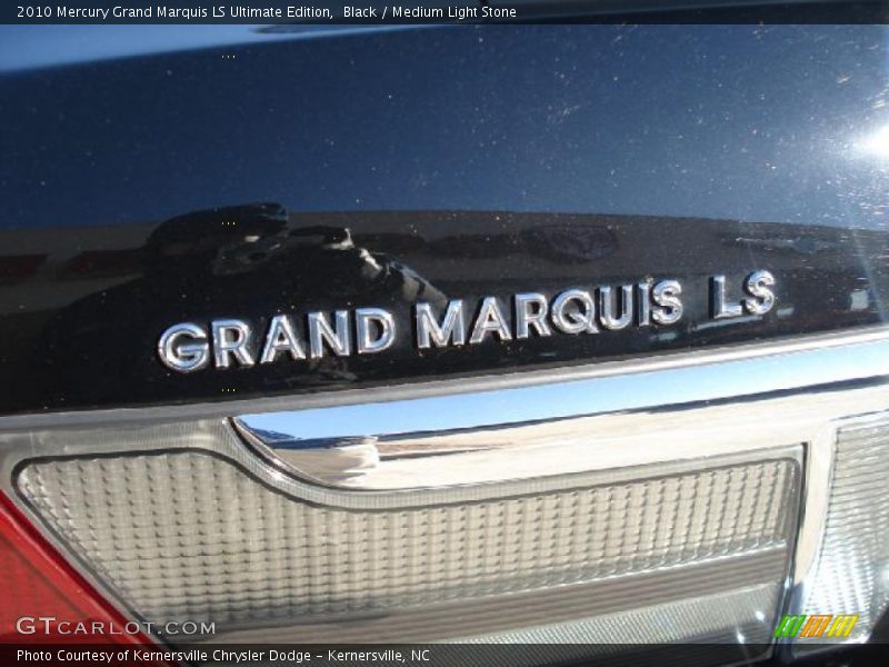 Black / Medium Light Stone 2010 Mercury Grand Marquis LS Ultimate Edition