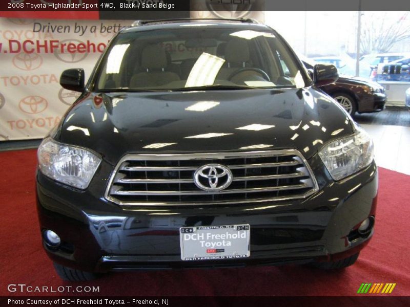 Black / Sand Beige 2008 Toyota Highlander Sport 4WD