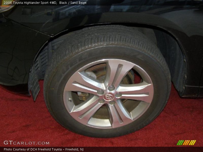 Black / Sand Beige 2008 Toyota Highlander Sport 4WD