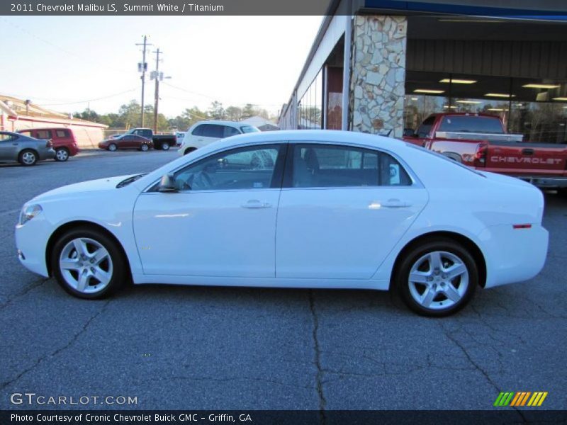 Summit White / Titanium 2011 Chevrolet Malibu LS