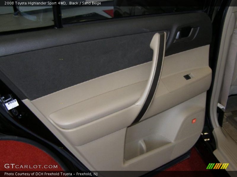 Black / Sand Beige 2008 Toyota Highlander Sport 4WD
