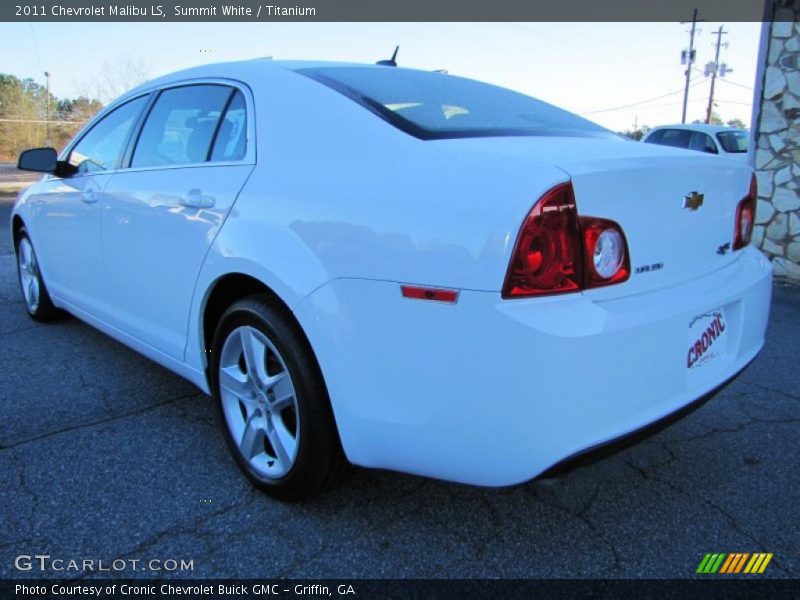 Summit White / Titanium 2011 Chevrolet Malibu LS